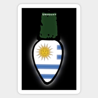 Uruguay Flag Christmas Light Magnet